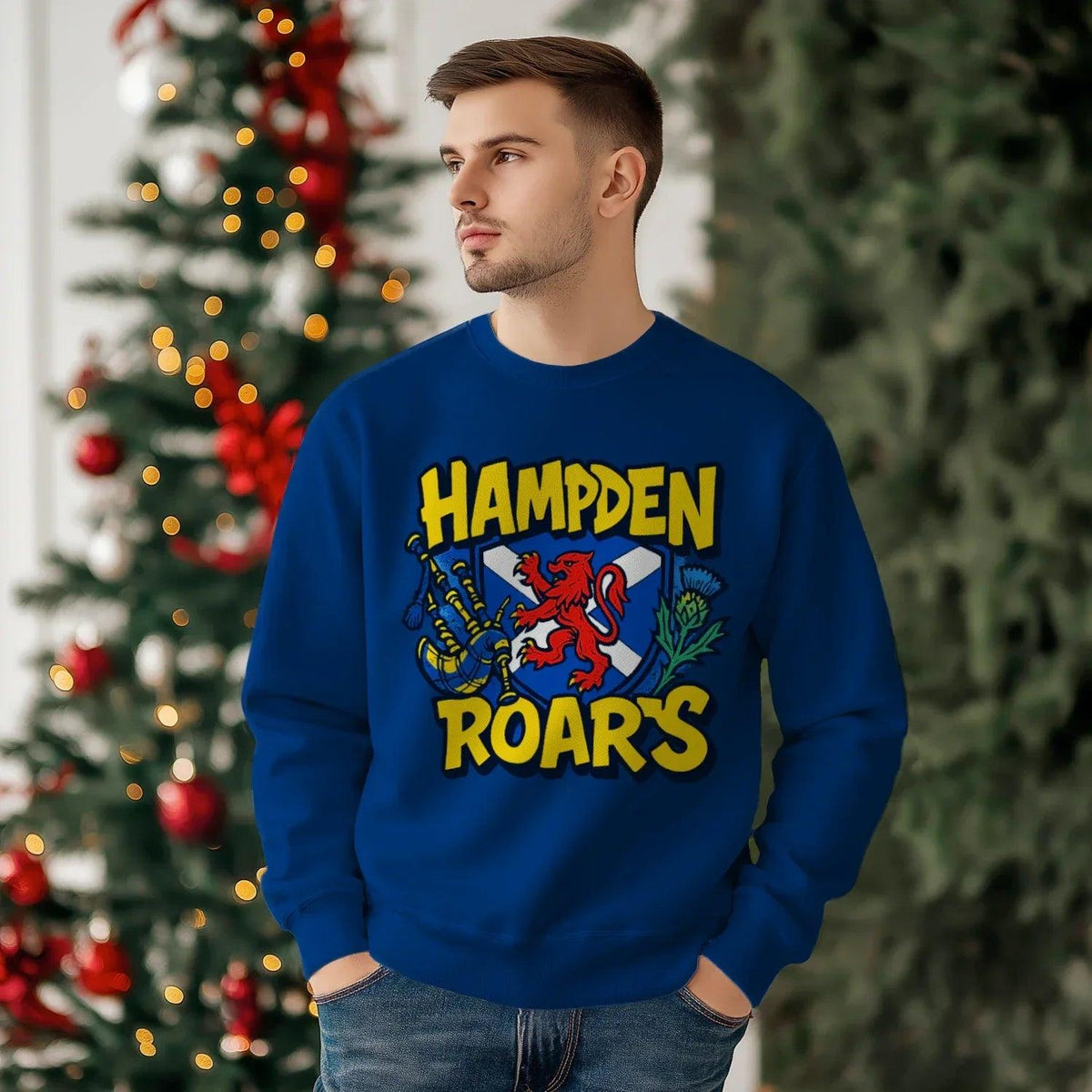 Scottish Sweatshirt - Hampden Roars Heritage Streetwear - Celtic Wolfwear