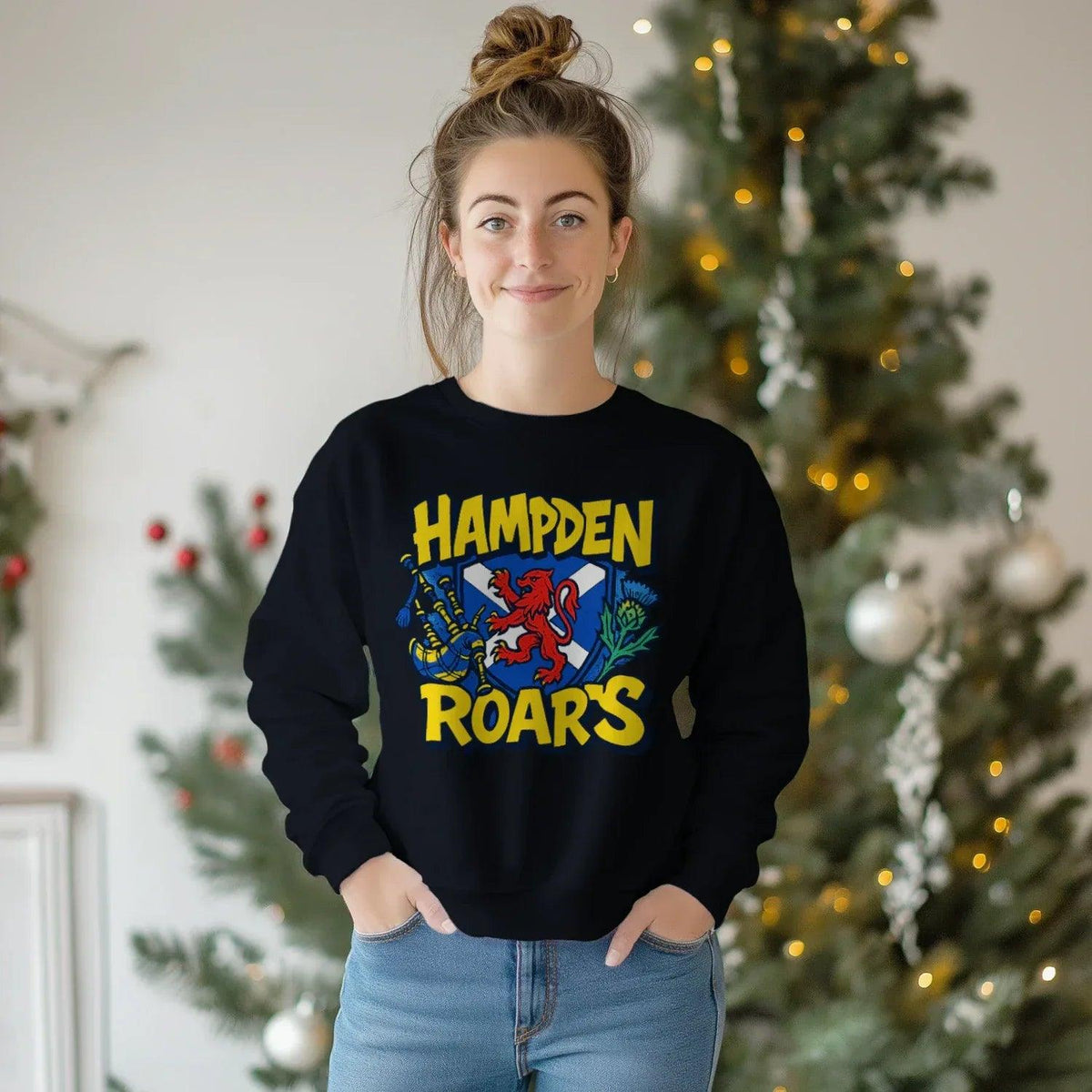 Scottish Sweatshirt - Hampden Roars Heritage Streetwear - Celtic Wolfwear