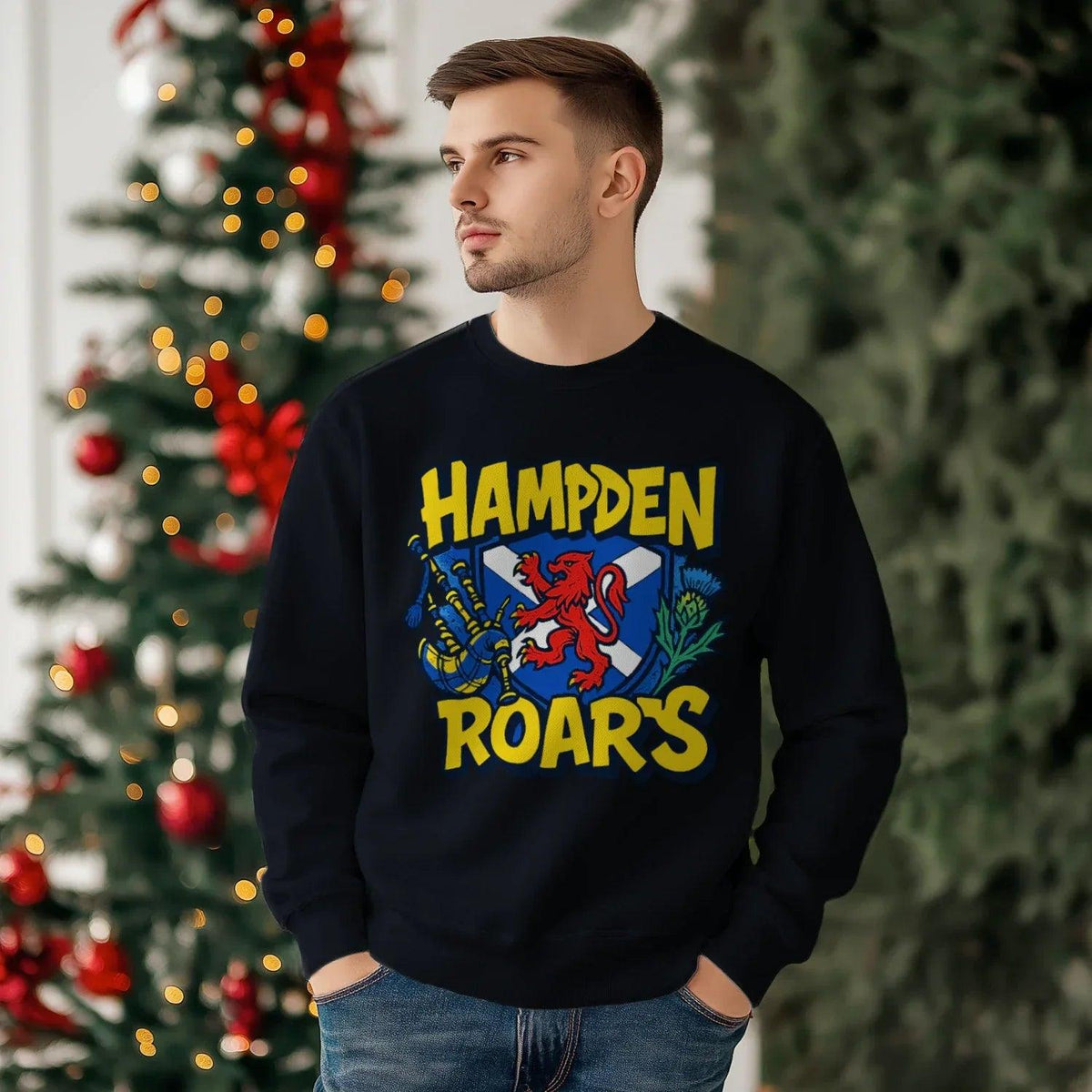 Scottish Sweatshirt - Hampden Roars Heritage Streetwear - Celtic Wolfwear