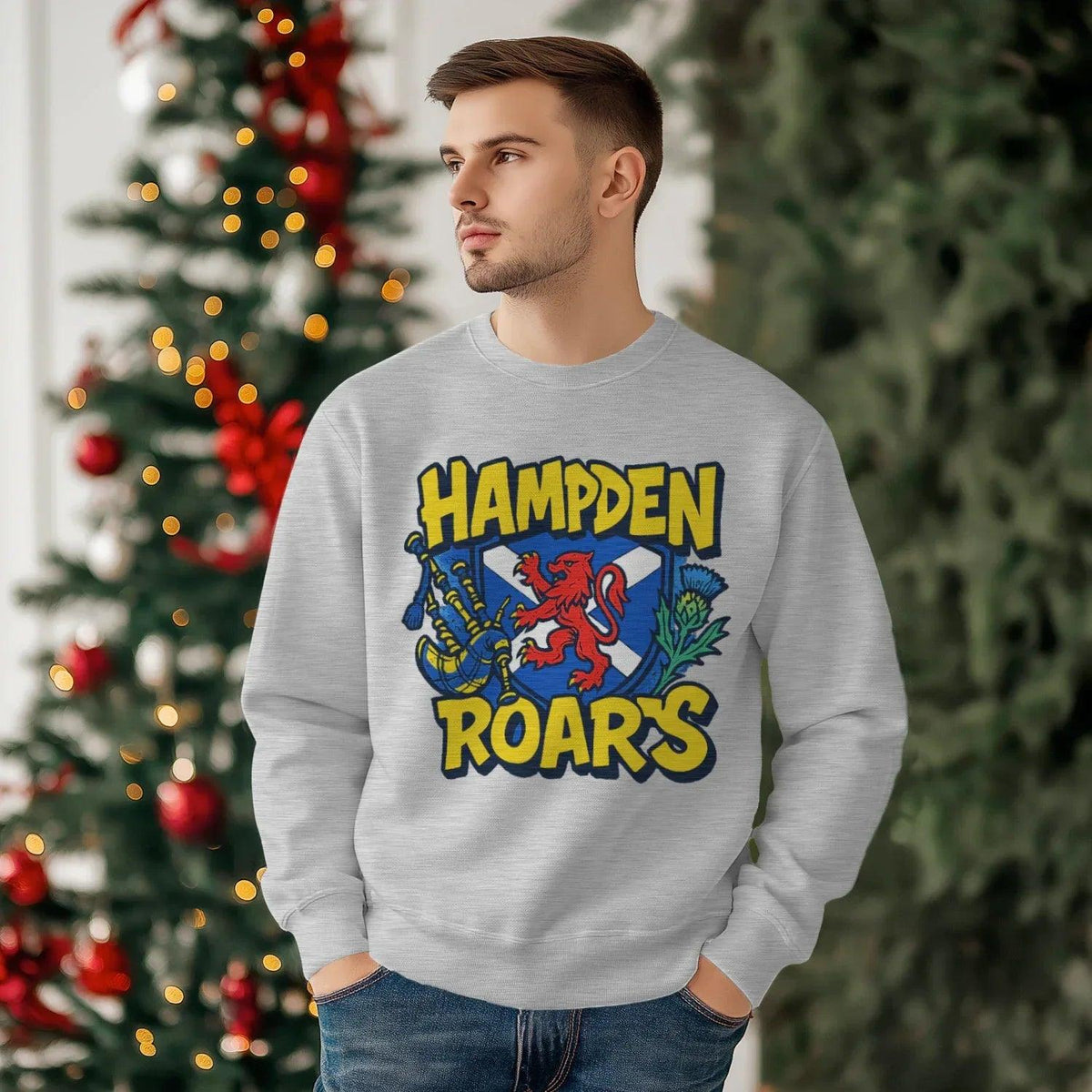 Scottish Sweatshirt - Hampden Roars Heritage Streetwear - Celtic Wolfwear