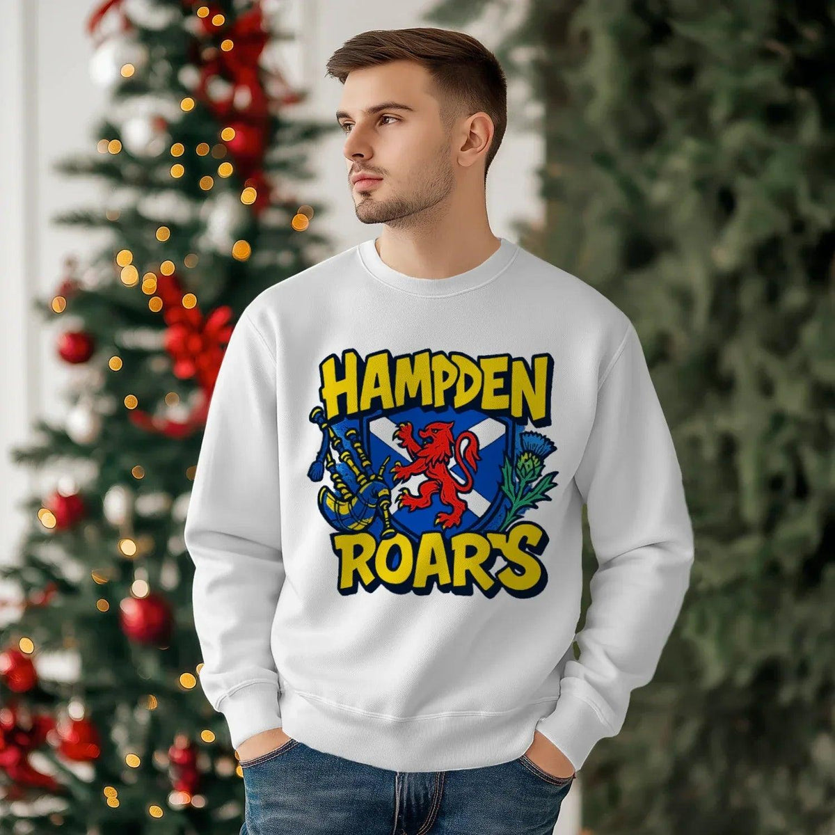Scottish Sweatshirt - Hampden Roars Heritage Streetwear - Celtic Wolfwear