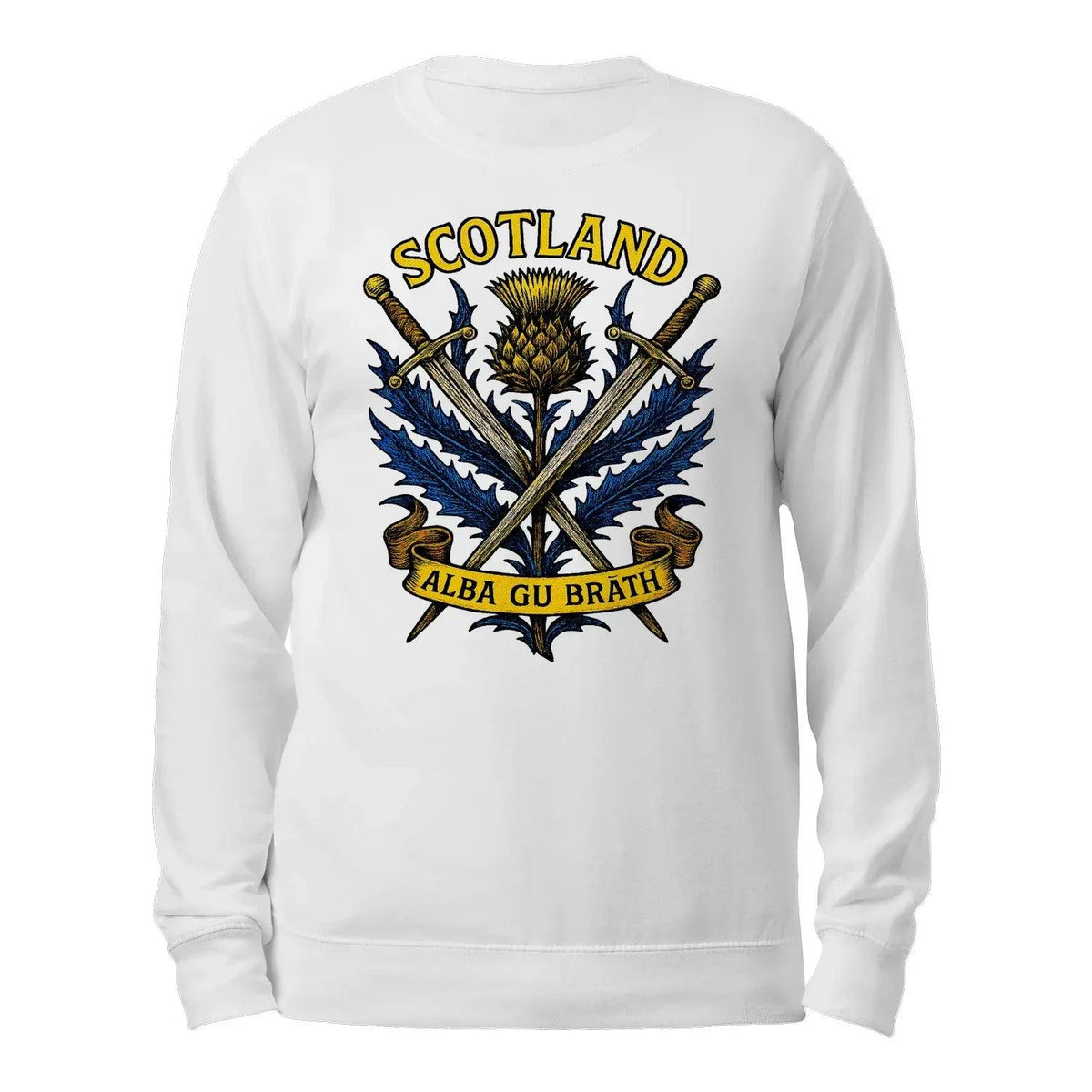 Scottish Sweatshirt - Heritage Crest, Unisex Streetwear - Celtic Wolfwear