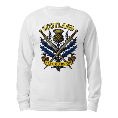 Scottish Sweatshirt - Heritage Crest, Unisex Streetwear - Celtic Wolfwear