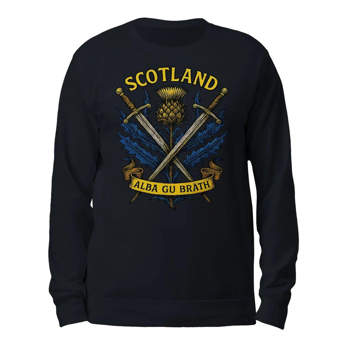 Scottish Sweatshirt - Heritage Crest, Unisex Streetwear - Celtic Wolfwear