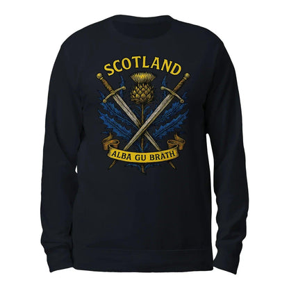 Scottish Sweatshirt - Heritage Crest, Unisex Streetwear - Celtic Wolfwear