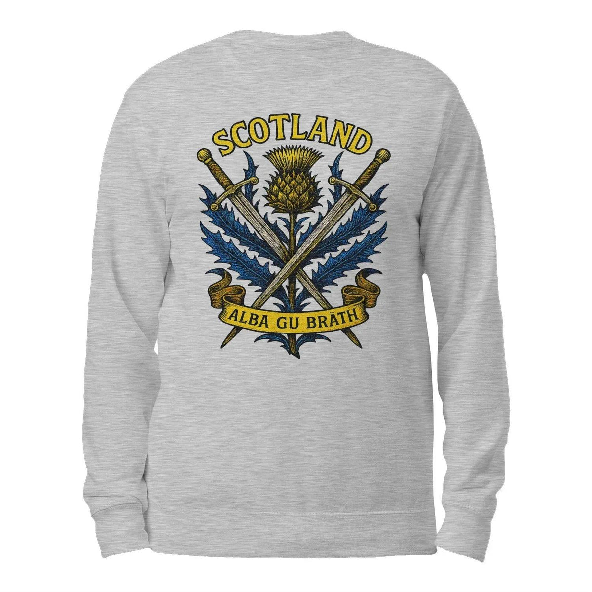 Scottish Sweatshirt - Heritage Crest, Unisex Streetwear - Celtic Wolfwear