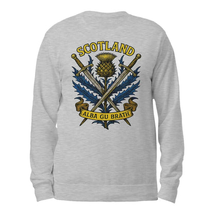 Scottish Sweatshirt - Heritage Crest, Unisex Streetwear - Celtic Wolfwear