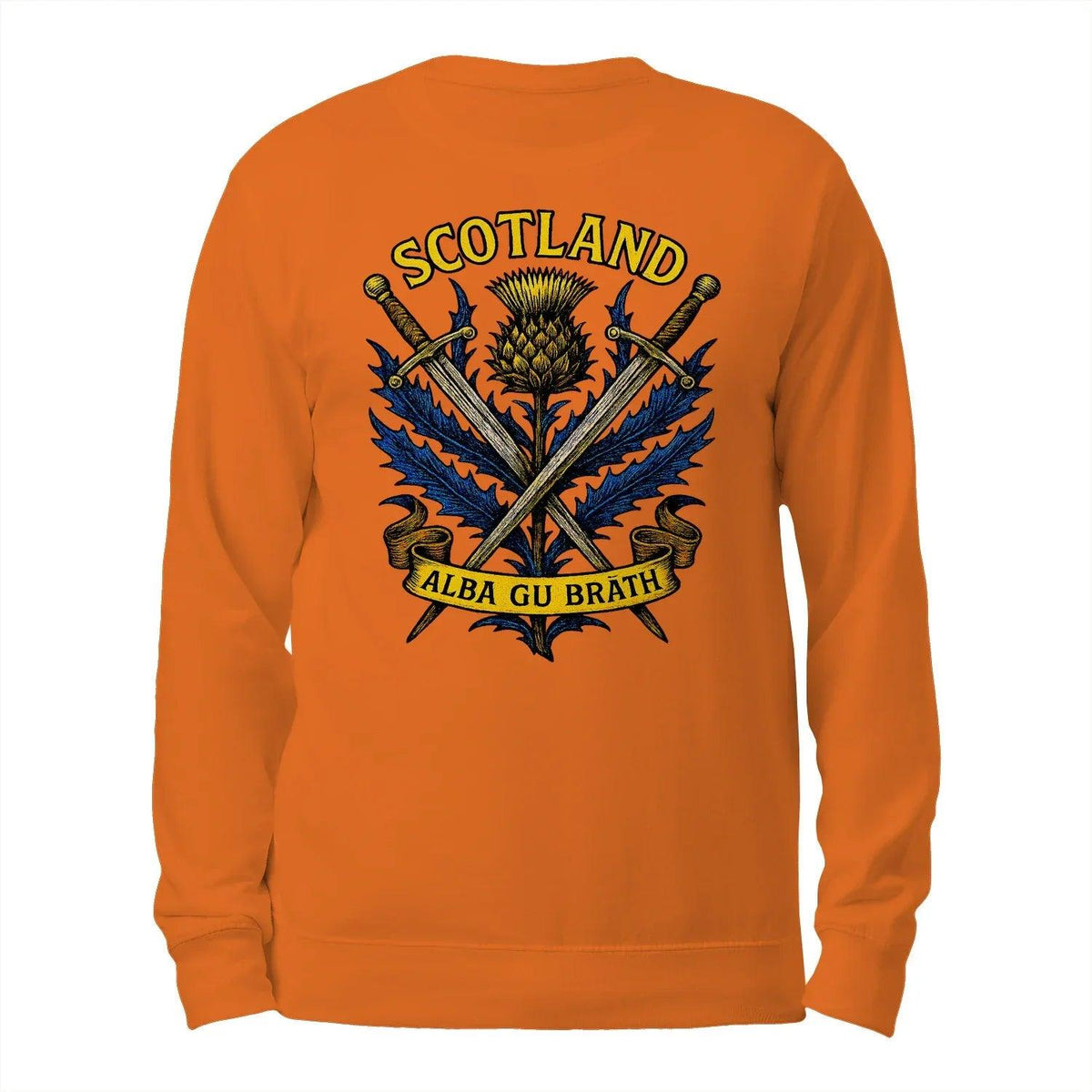 Scottish Sweatshirt - Heritage Crest, Unisex Streetwear - Celtic Wolfwear