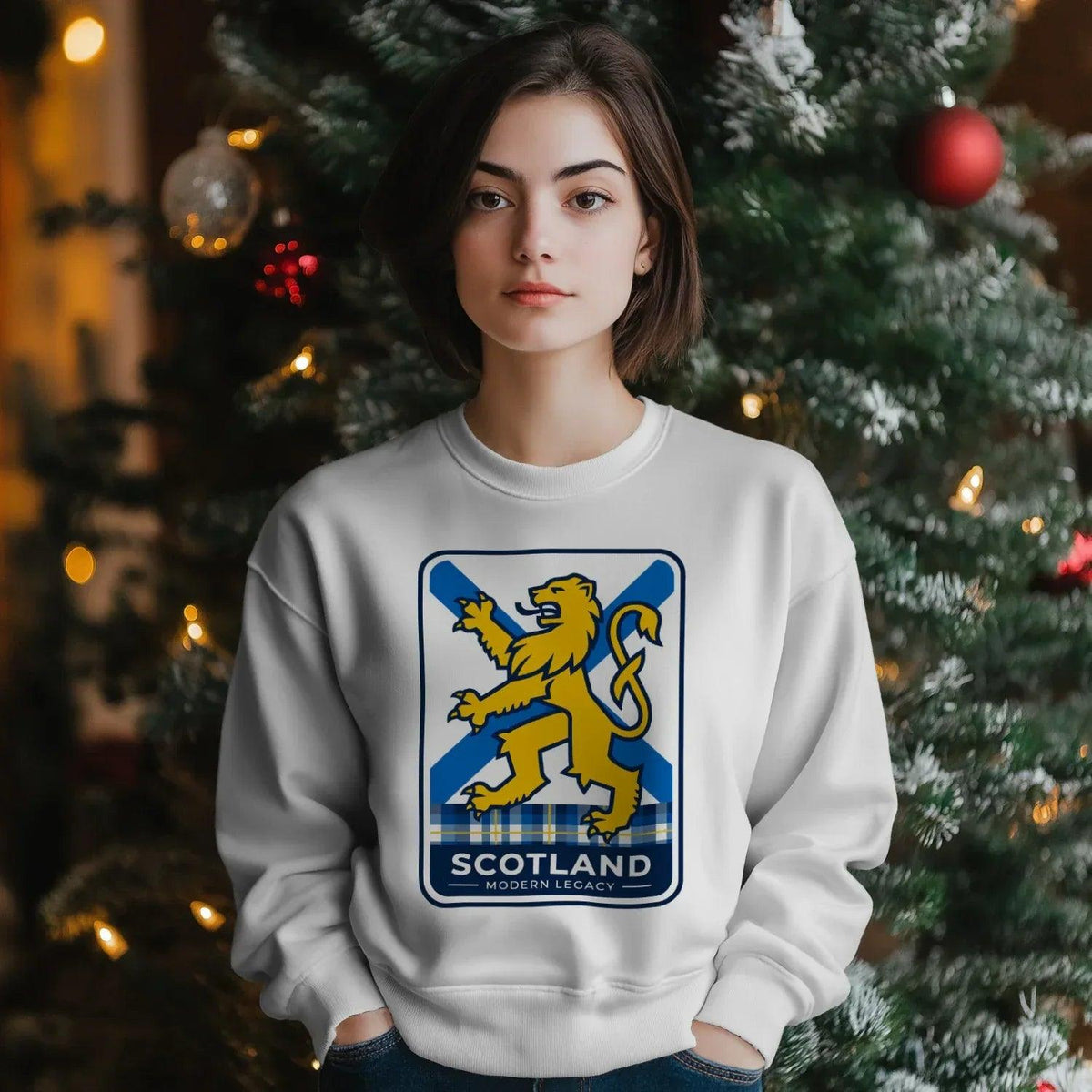Scottish Sweatshirt - Heritage Modern Legacy Crew Unisex - Celtic Wolfwear