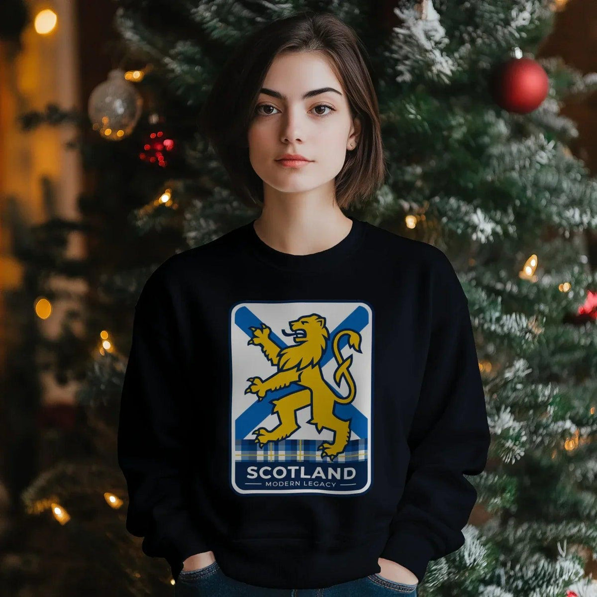 Scottish Sweatshirt - Heritage Modern Legacy Crew Unisex - Celtic Wolfwear