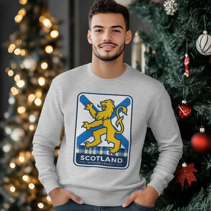 Scottish Sweatshirt - Heritage Modern Legacy Crew Unisex - Celtic Wolfwear