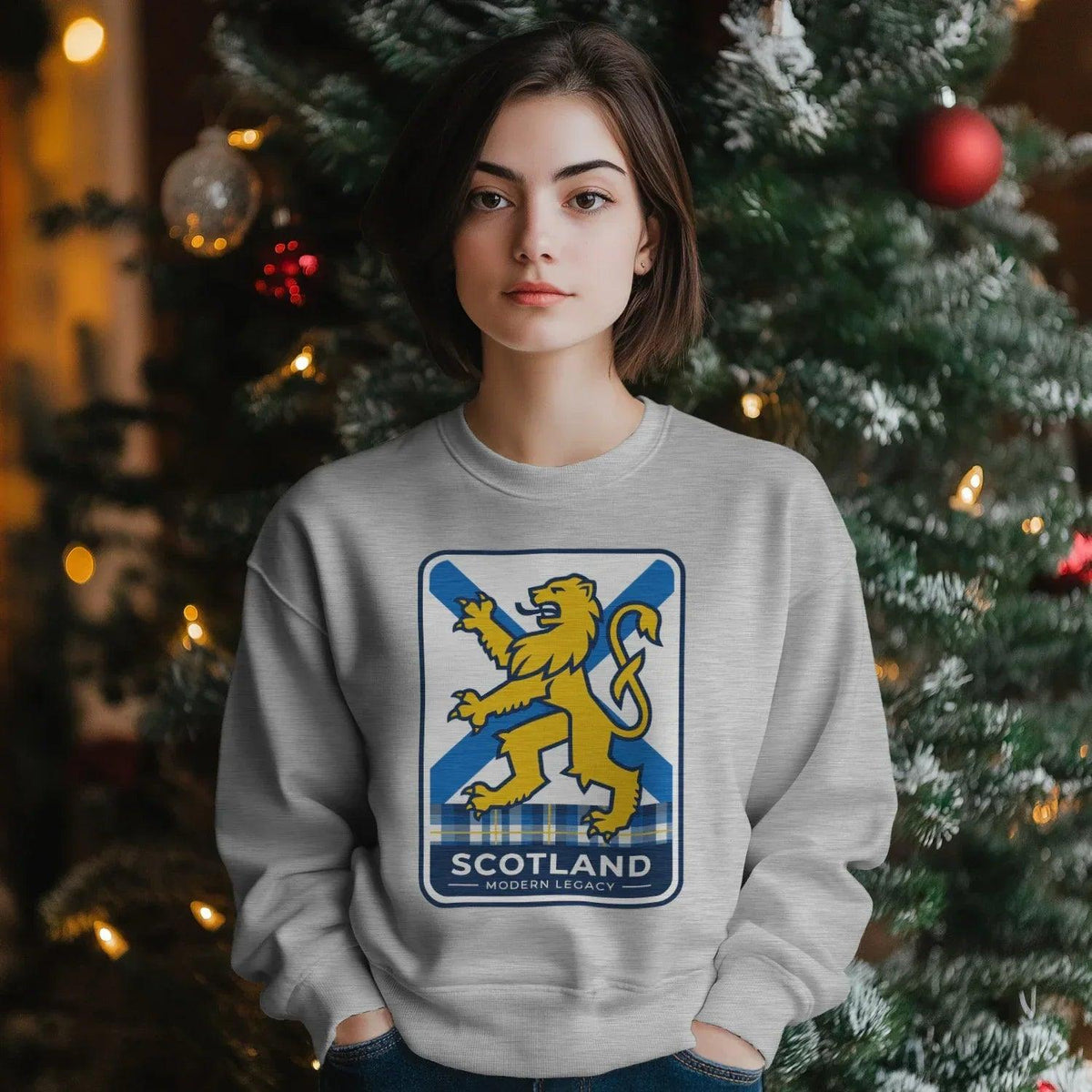 Scottish Sweatshirt - Heritage Modern Legacy Crew Unisex - Celtic Wolfwear