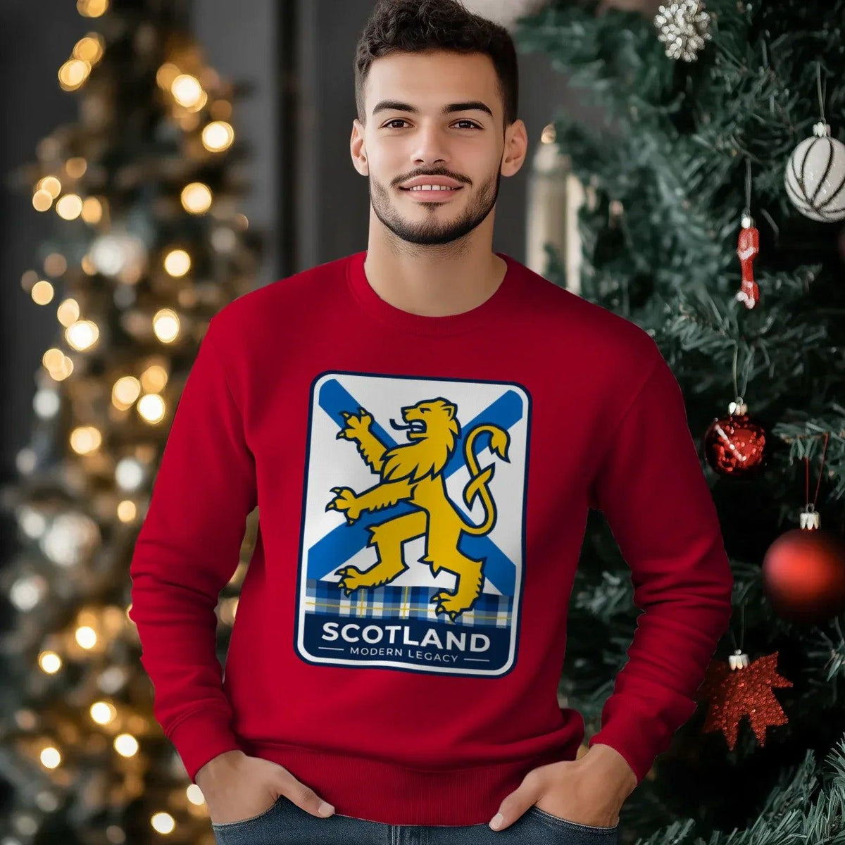 Scottish Sweatshirt - Heritage Modern Legacy Crew Unisex - Celtic Wolfwear