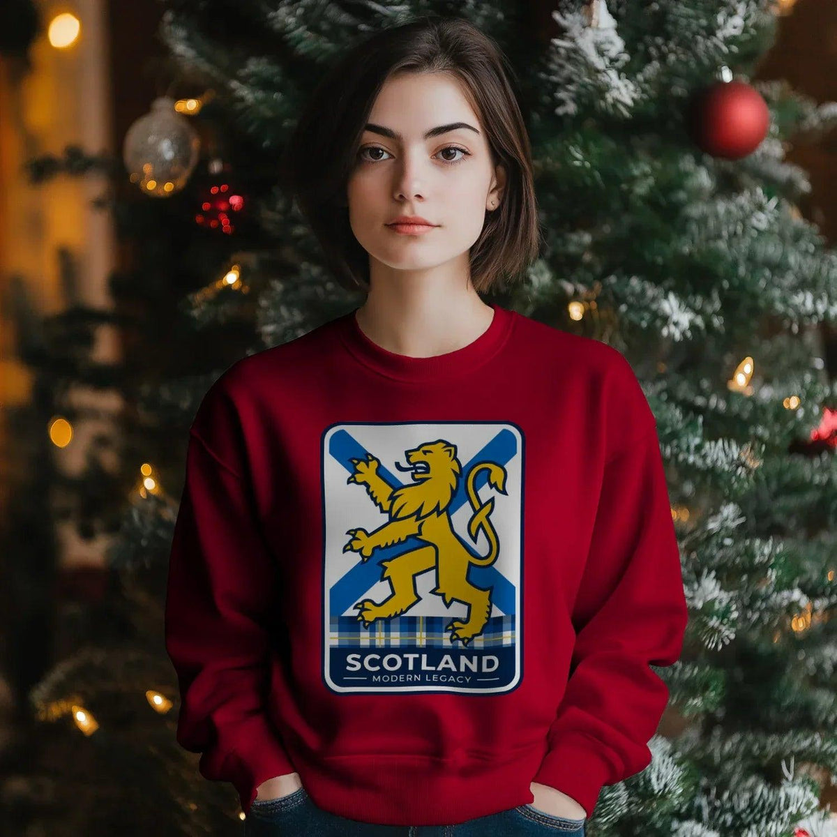 Scottish Sweatshirt - Heritage Modern Legacy Crew Unisex - Celtic Wolfwear