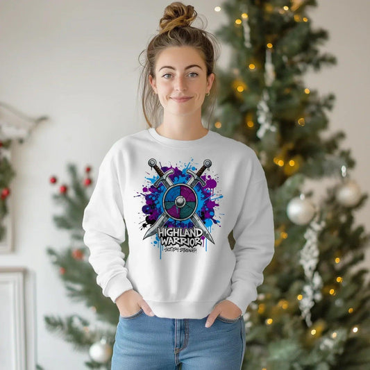 Scottish Sweatshirt - Highland Warrior Unisex Streetwear - Celtic Wolfwear