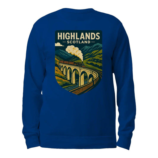 Scottish Sweatshirt - Highlands, Unisex Matchday Wear - Celtic Wolfwear