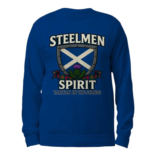 Scottish Sweatshirt - Steelmen Spirit Tartan Fan Unisex - Celtic Wolfwear