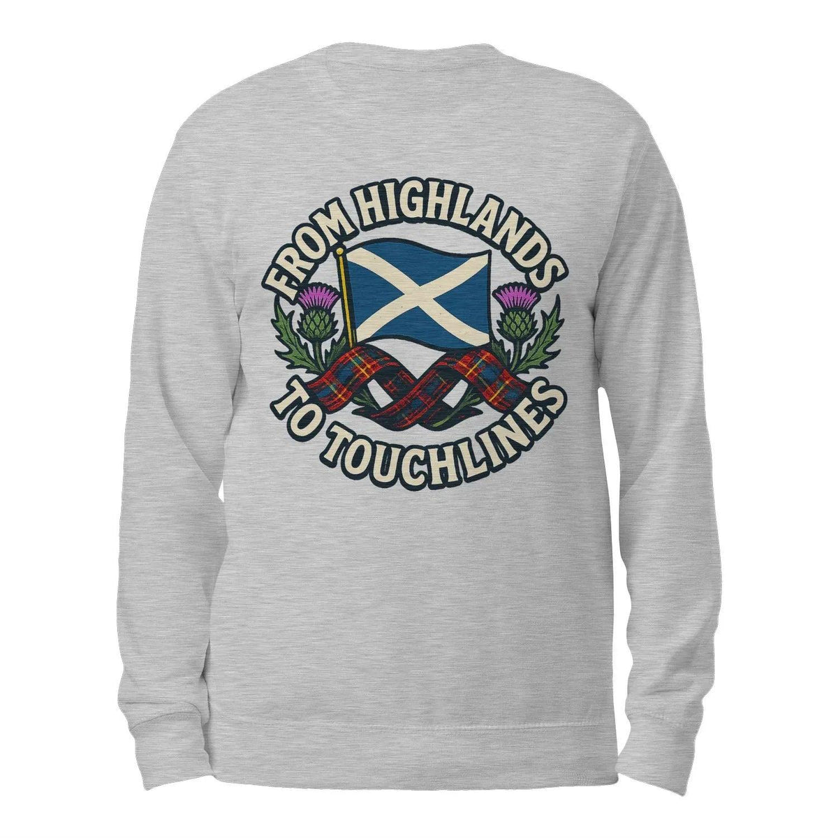 Scottish Sweatshirt - Supporter Style Unisex Streetwear - Celtic Wolfwear