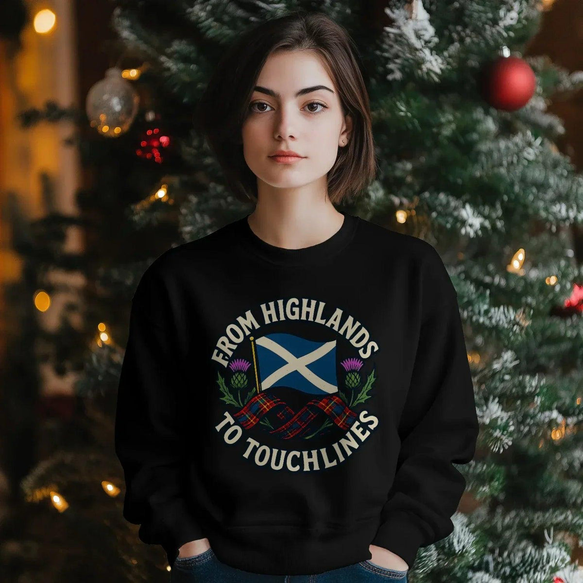 Scottish Sweatshirt - Supporter Style Unisex Streetwear - Celtic Wolfwear