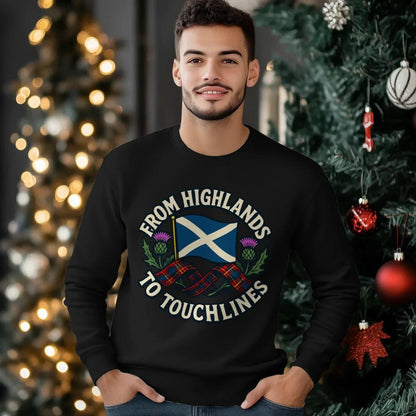 Scottish Sweatshirt - Supporter Style Unisex Streetwear - Celtic Wolfwear