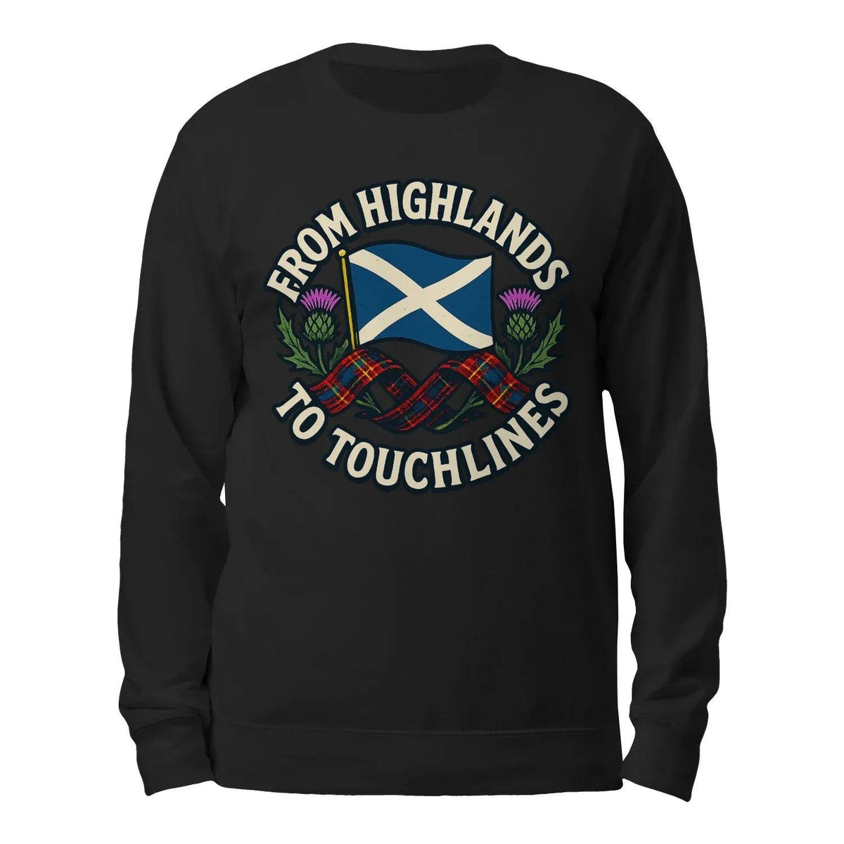 Scottish Sweatshirt - Supporter Style Unisex Streetwear - Celtic Wolfwear