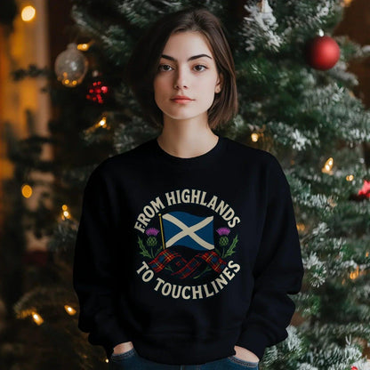 Scottish Sweatshirt - Supporter Style Unisex Streetwear - Celtic Wolfwear
