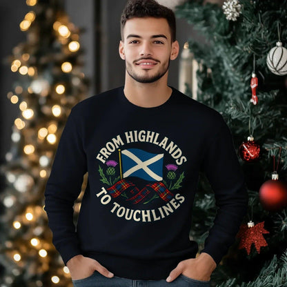 Scottish Sweatshirt - Supporter Style Unisex Streetwear - Celtic Wolfwear
