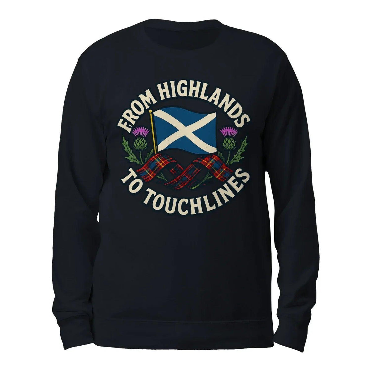 Scottish Sweatshirt - Supporter Style Unisex Streetwear - Celtic Wolfwear
