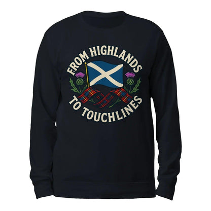Scottish Sweatshirt - Supporter Style Unisex Streetwear - Celtic Wolfwear