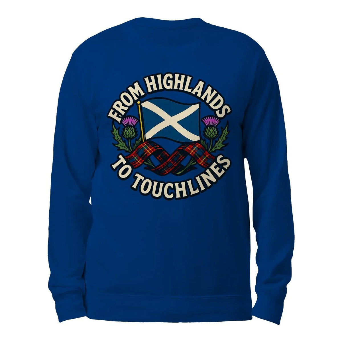 Scottish Sweatshirt - Supporter Style Unisex Streetwear - Celtic Wolfwear
