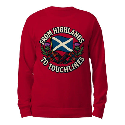 Scottish Sweatshirt - Supporter Style Unisex Streetwear - Celtic Wolfwear