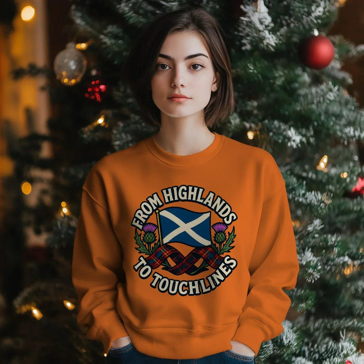 Scottish Sweatshirt - Supporter Style Unisex Streetwear - Celtic Wolfwear