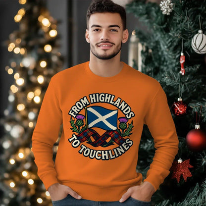 Scottish Sweatshirt - Supporter Style Unisex Streetwear - Celtic Wolfwear