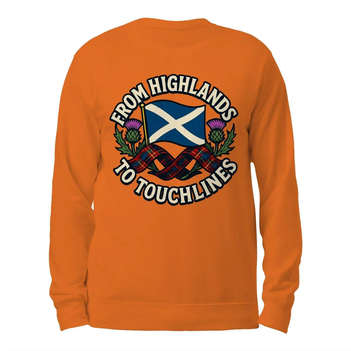 Scottish Sweatshirt - Supporter Style Unisex Streetwear - Celtic Wolfwear
