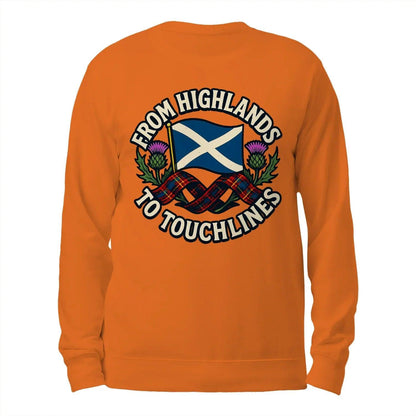 Scottish Sweatshirt - Supporter Style Unisex Streetwear - Celtic Wolfwear
