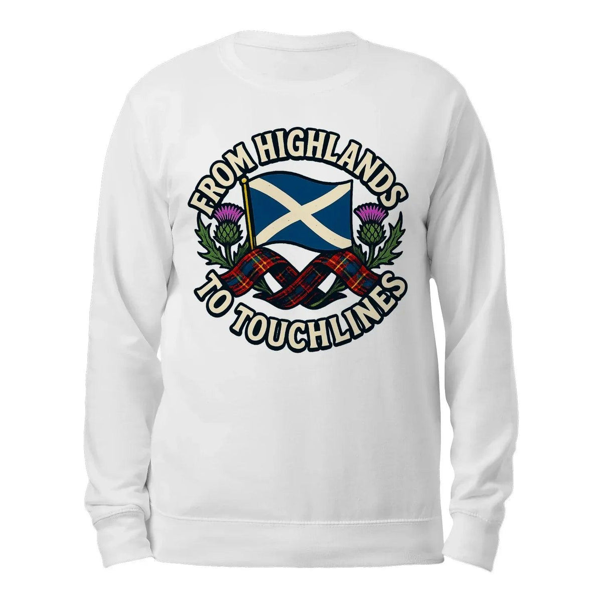 Scottish Sweatshirt - Supporter Style Unisex Streetwear - Celtic Wolfwear