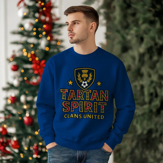 Scottish Sweatshirt - Tartan Spirit Heritage Streetwear - Celtic Wolfwear