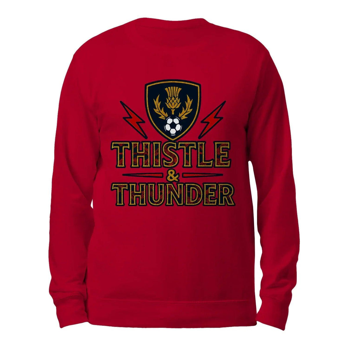 Scottish Sweatshirt - Thistle and Thunder Fan, Unisex - Celtic Wolfwear