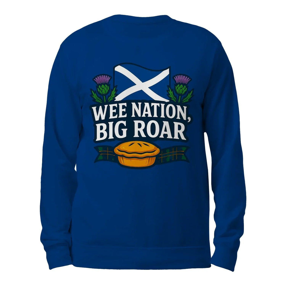 Scottish Sweatshirt - Wee Nation Big Roar Unisex Streetwear - Celtic Wolfwear