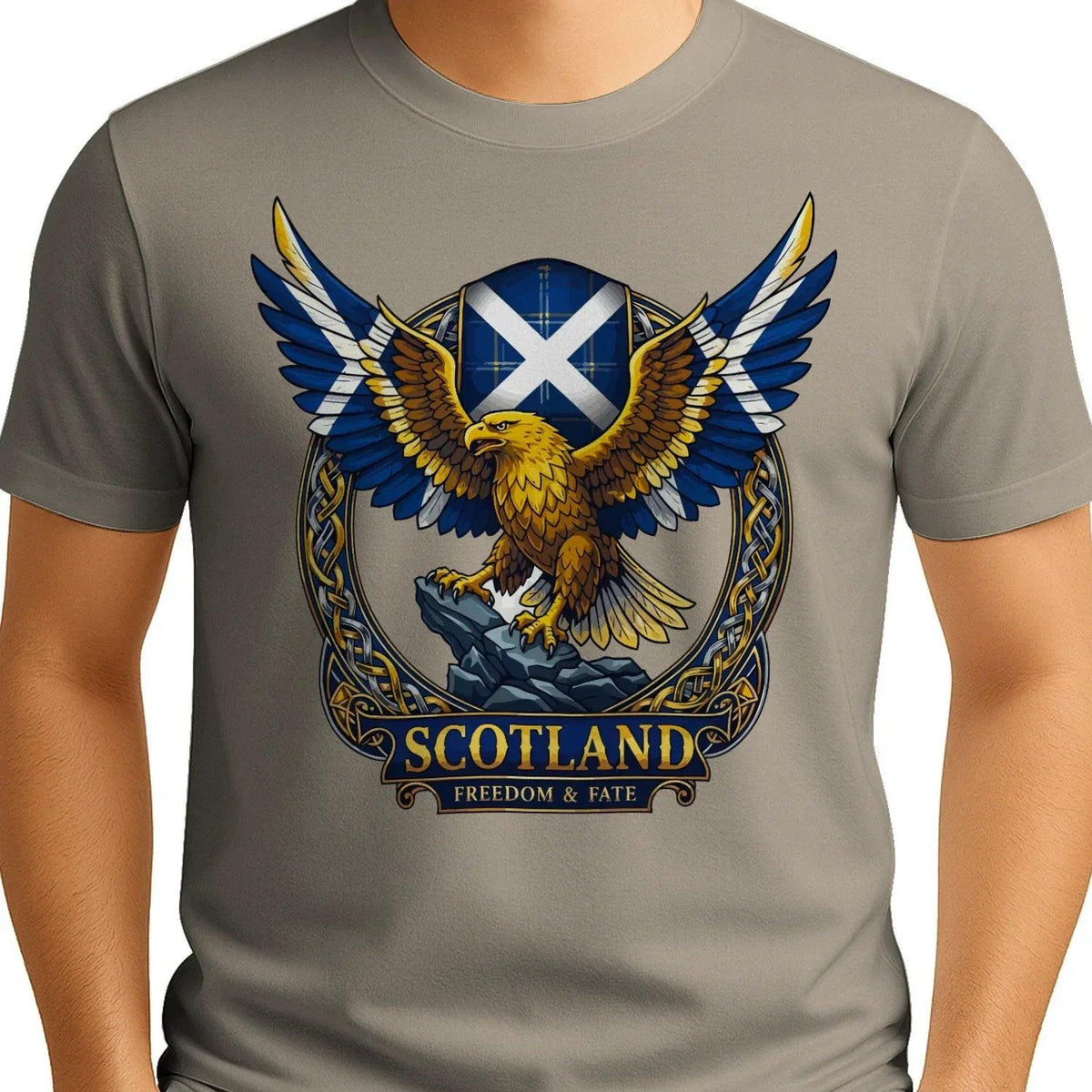 Scottish T-Shirt - Freedom, Terrace-Inspired Streetwear - Celtic Wolfwear