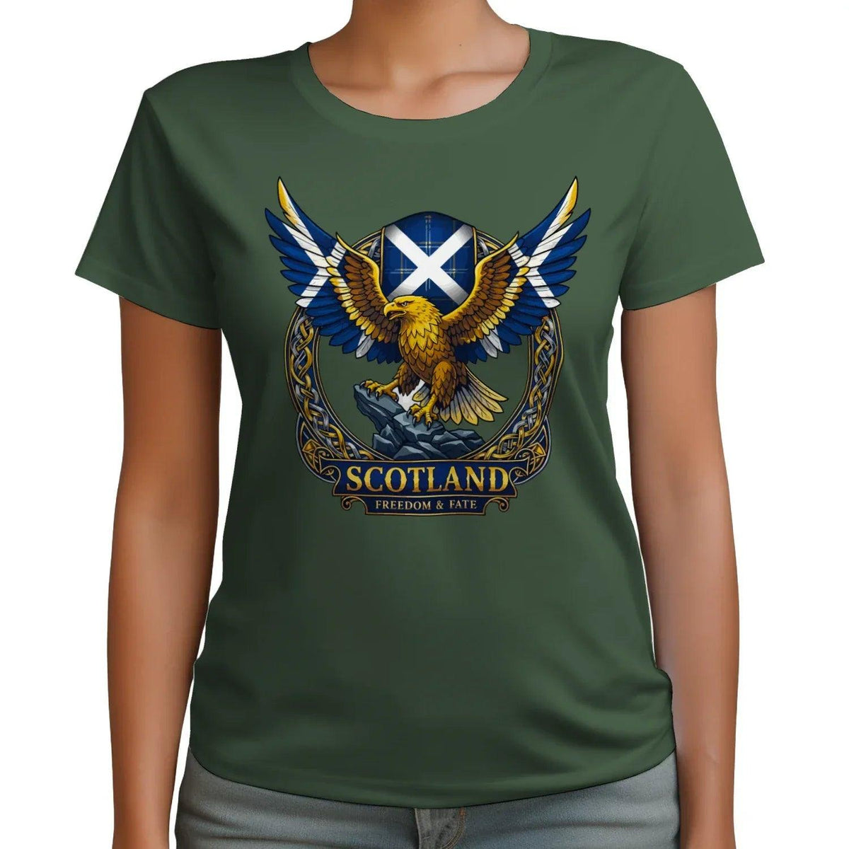 Scottish T-Shirt - Freedom, Terrace-Inspired Streetwear - Celtic Wolfwear