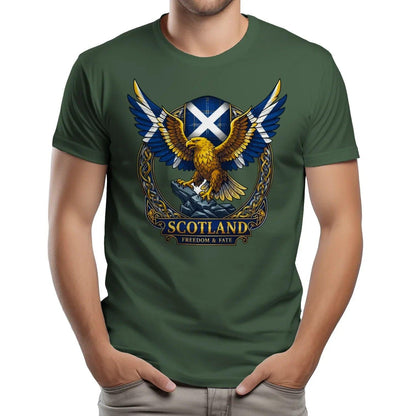 Scottish T-Shirt - Freedom, Terrace-Inspired Streetwear - Celtic Wolfwear