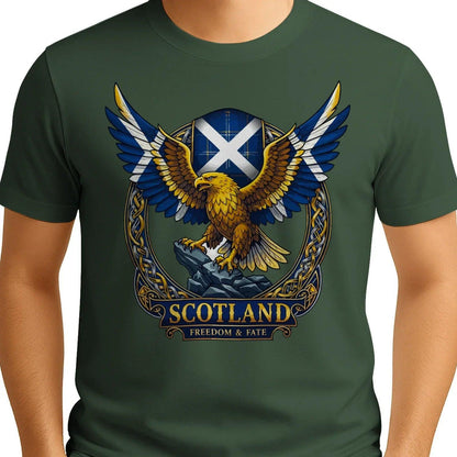 Scottish T-Shirt - Freedom, Terrace-Inspired Streetwear - Celtic Wolfwear