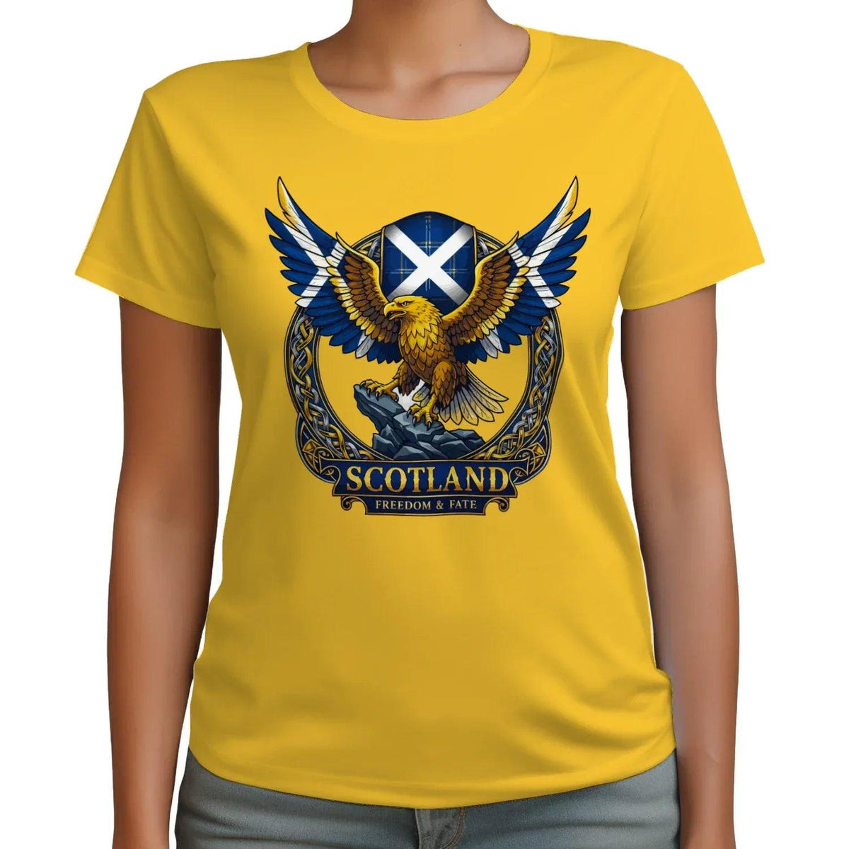 Scottish T-Shirt - Freedom, Terrace-Inspired Streetwear - Celtic Wolfwear