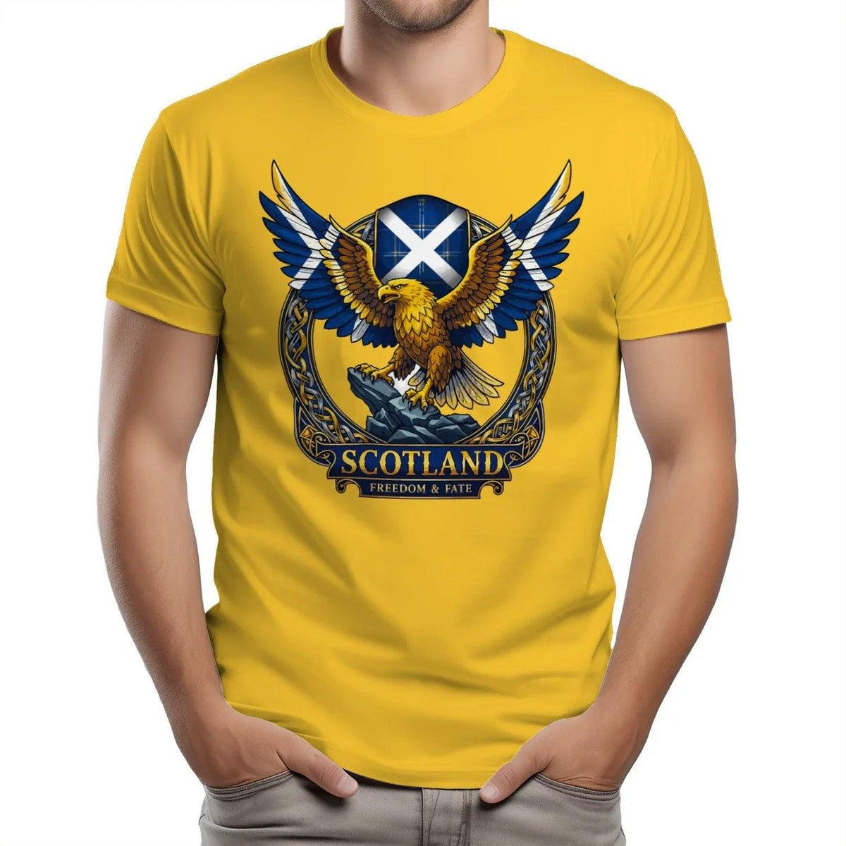 Scottish T-Shirt - Freedom, Terrace-Inspired Streetwear - Celtic Wolfwear