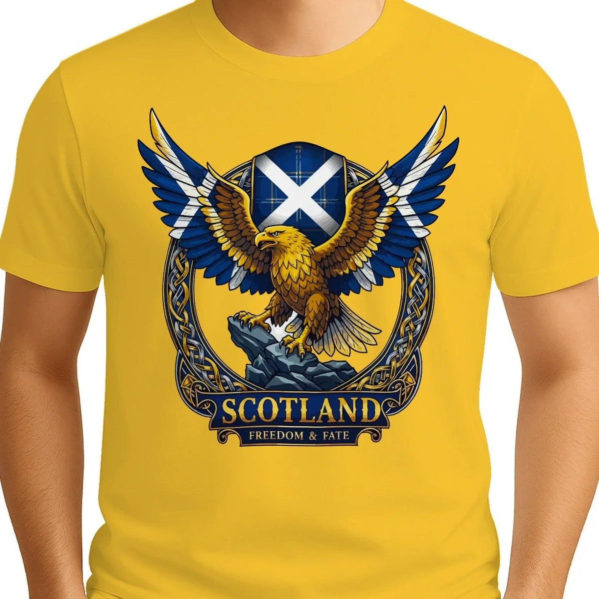 Scottish T-Shirt - Freedom, Terrace-Inspired Streetwear - Celtic Wolfwear