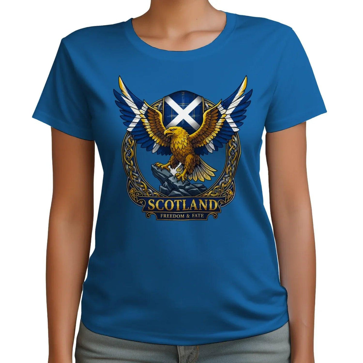 Scottish T-Shirt - Freedom, Terrace-Inspired Streetwear - Celtic Wolfwear