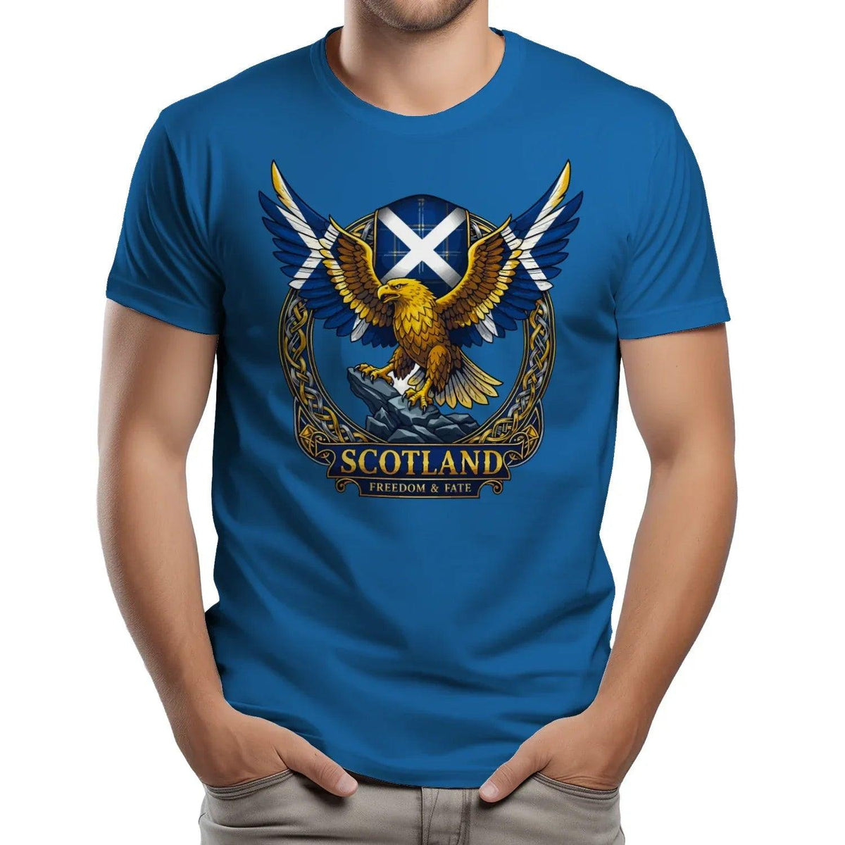 Scottish T-Shirt - Freedom, Terrace-Inspired Streetwear - Celtic Wolfwear