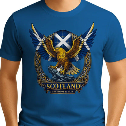 Scottish T-Shirt - Freedom, Terrace-Inspired Streetwear - Celtic Wolfwear