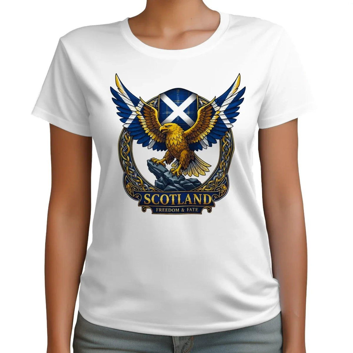 Scottish T-Shirt - Freedom, Terrace-Inspired Streetwear - Celtic Wolfwear